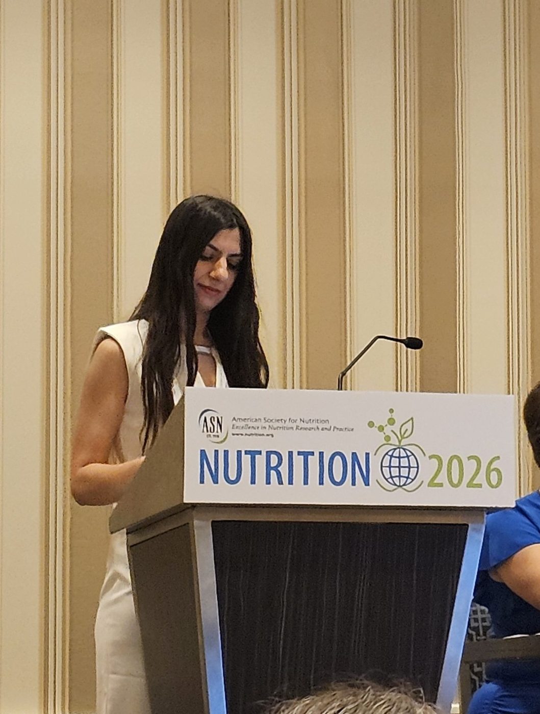 Elaheh Rabbani presenting at NUTRITION 2026